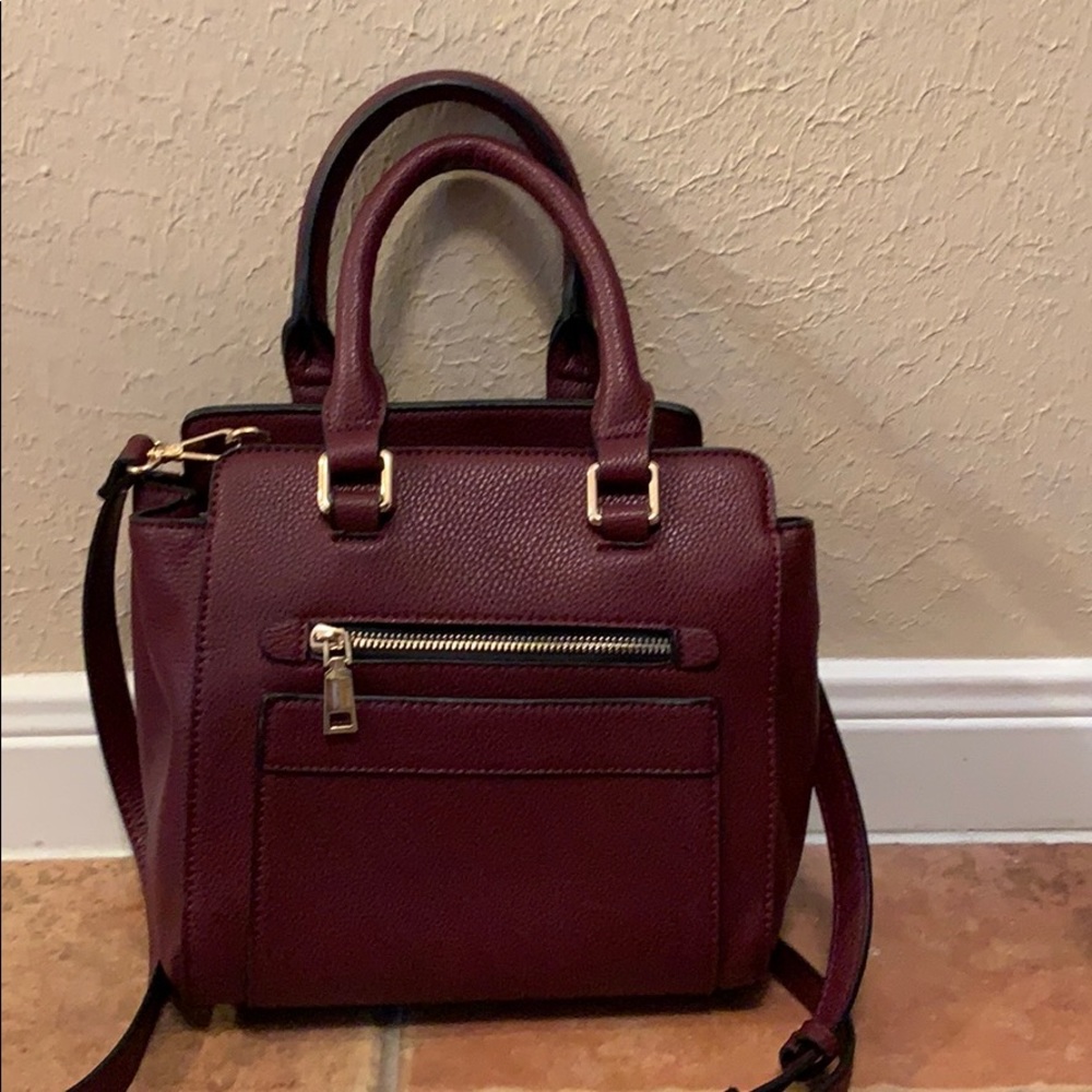 Burgundy purse